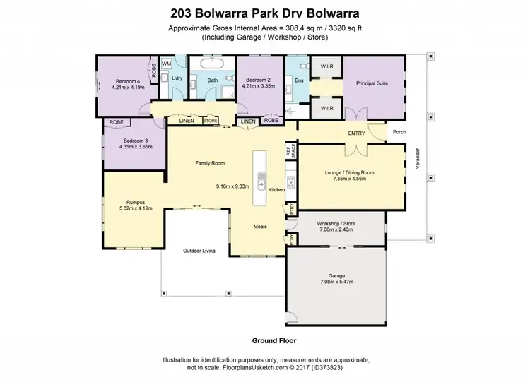 Floorplan of Homely house listing, 203 Bolwarra Park Drive, Bolwarra Heights NSW 2320