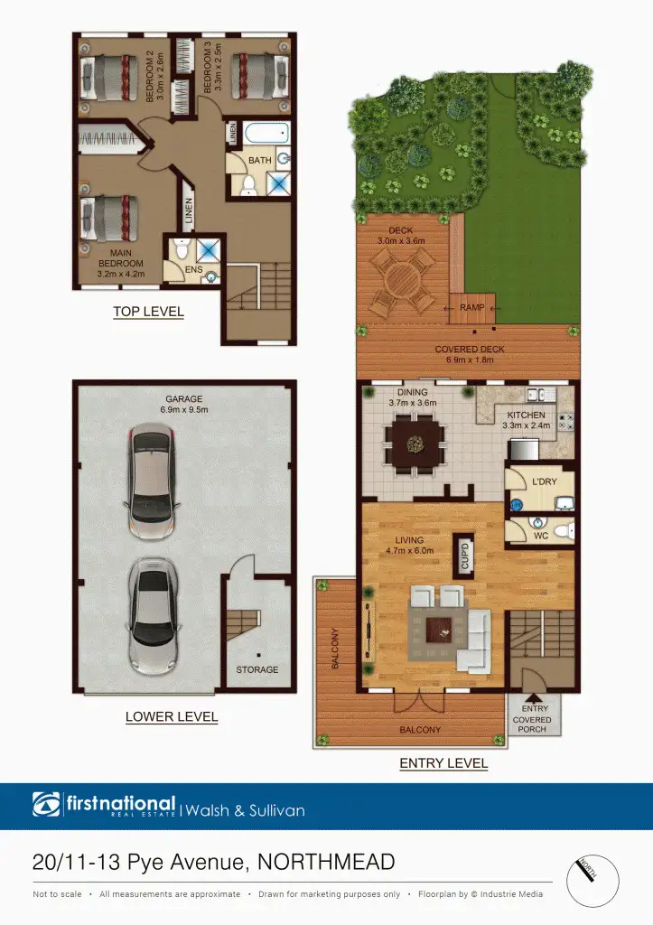 Floorplan of Homely townhouse listing, 20/11-13 Pye Avenue, Northmead NSW 2152