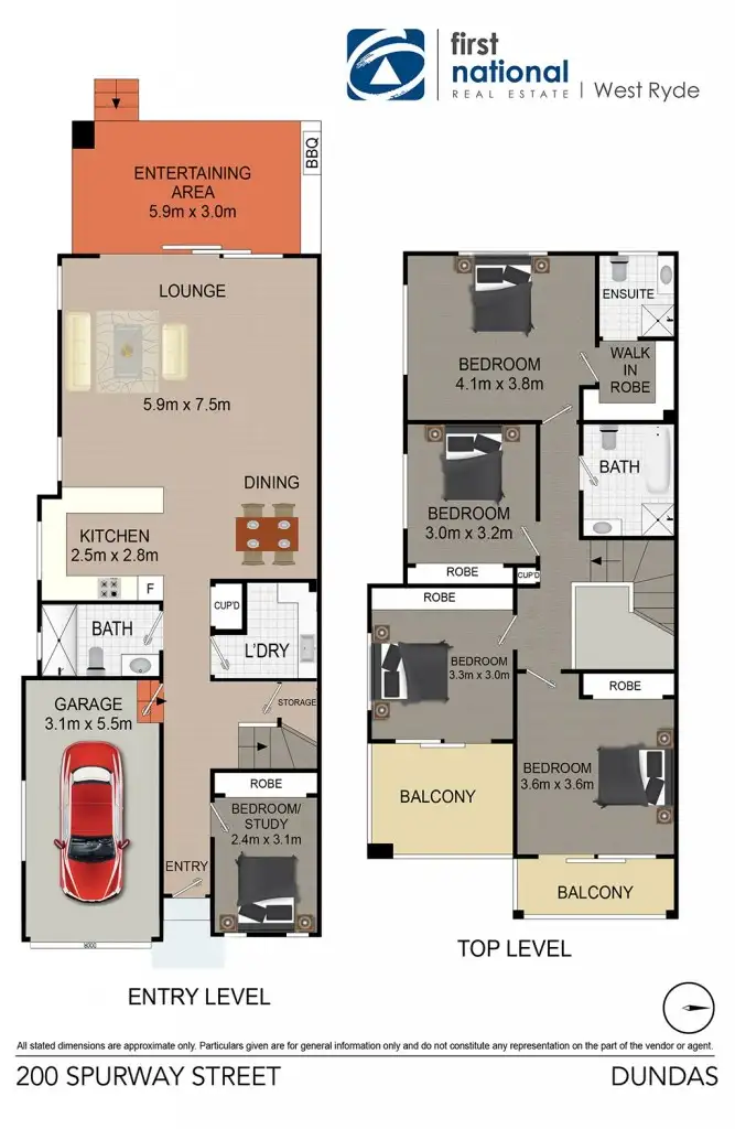 Floorplan of Homely house listing, 200 SPURWAY STREET, Dundas NSW 2117