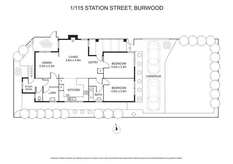 Floorplan of Homely house listing, 1/115 Station Street, Burwood VIC 3125