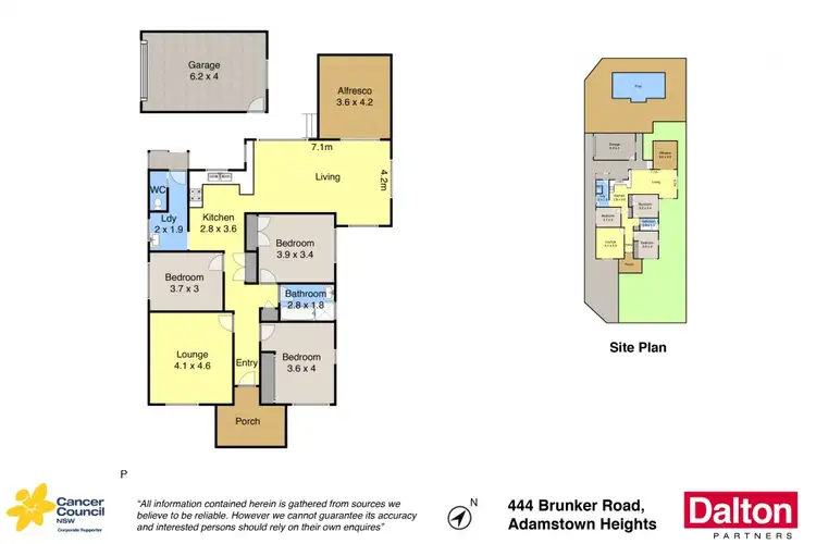 Floorplan of Homely house listing, 444 Brunker Road, Adamstown Heights NSW 2289
