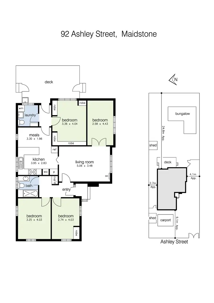 Floorplan of Homely house listing, 92 Ashley Street, Maidstone VIC 3012