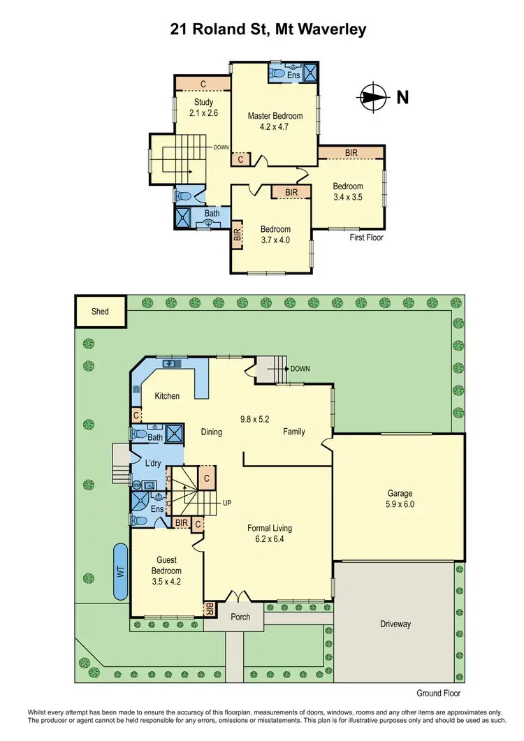 Floorplan of Homely house listing, 21 Roland Street, Mount Waverley VIC 3149