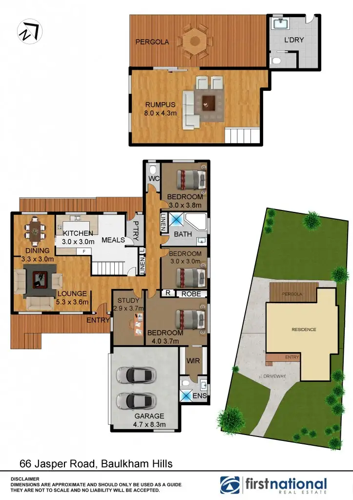 Floorplan of Homely house listing, 66 Jasper Road, Baulkham Hills NSW 2153