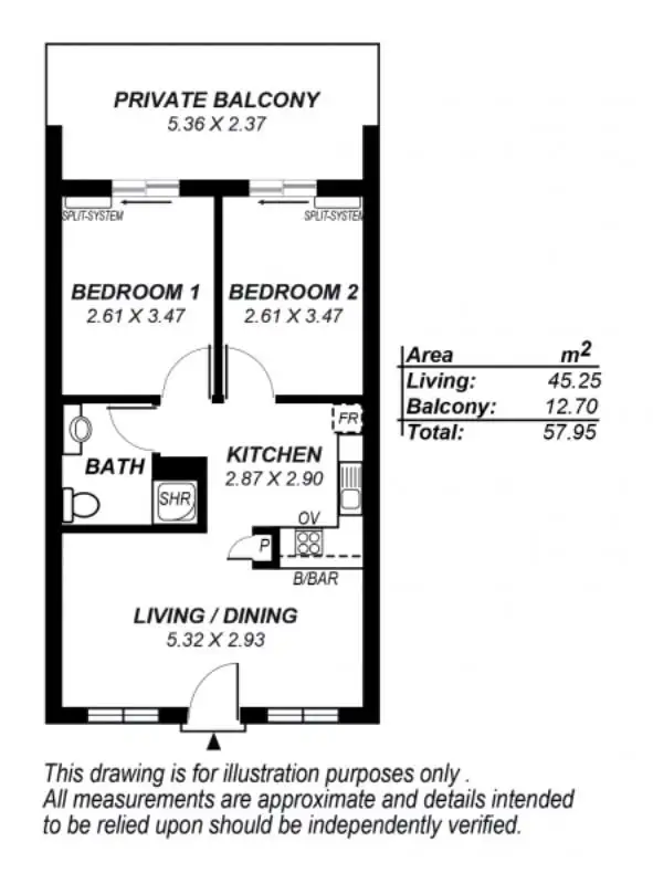 Floorplan of Homely unit listing, 28/2A Saint Bernards Road, Magill SA 5072