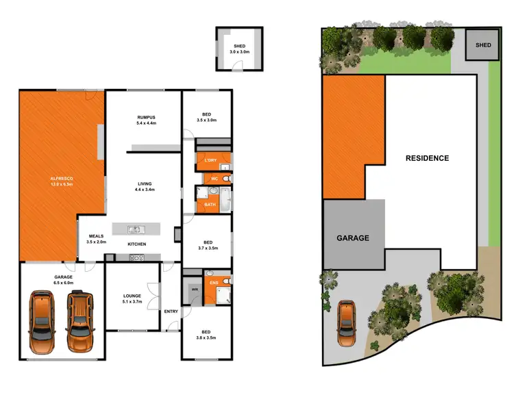 Floorplan of Homely house listing, 5 Malkeith Court, Grovedale VIC 3216