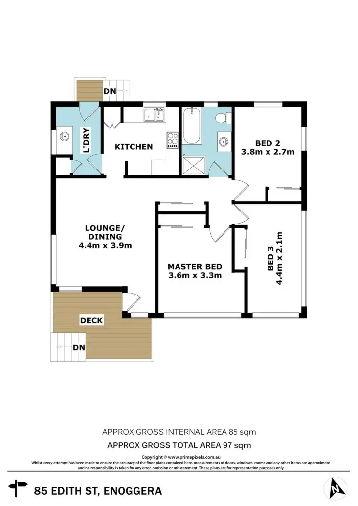 Floorplan of Homely house listing, 85 Edith Street, Enoggera QLD 4051