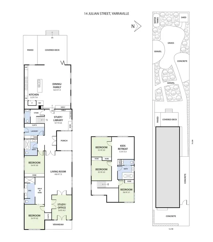 Floorplan of Homely house listing, 14 Julian Street, Yarraville VIC 3013