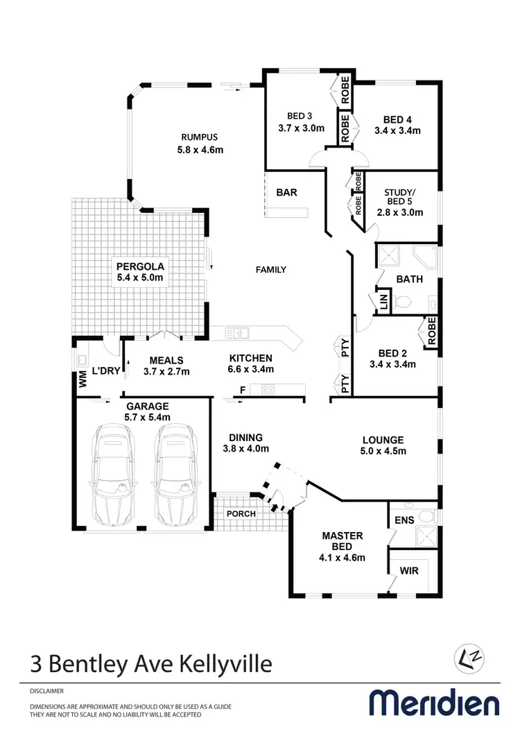 Floorplan of Homely house listing, 3 Bentley Ave, Kellyville NSW 2155