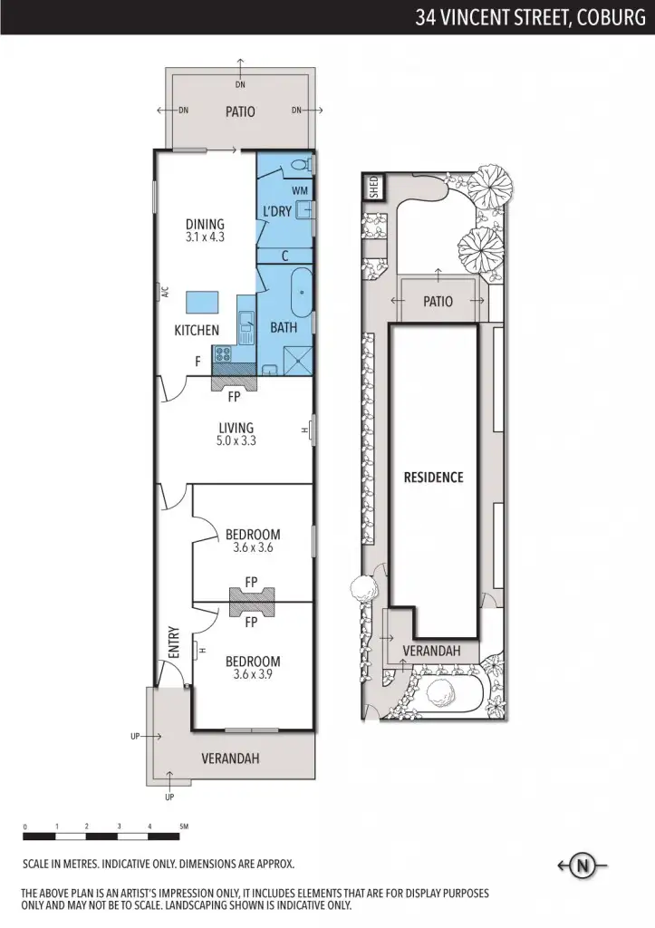 Floorplan of Homely house listing, 34 Vincent Street, Coburg VIC 3058