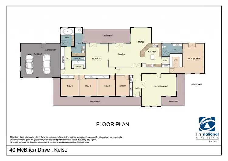 Floorplan of Homely house listing, 40 McBrien Drive, Kelso NSW 2795