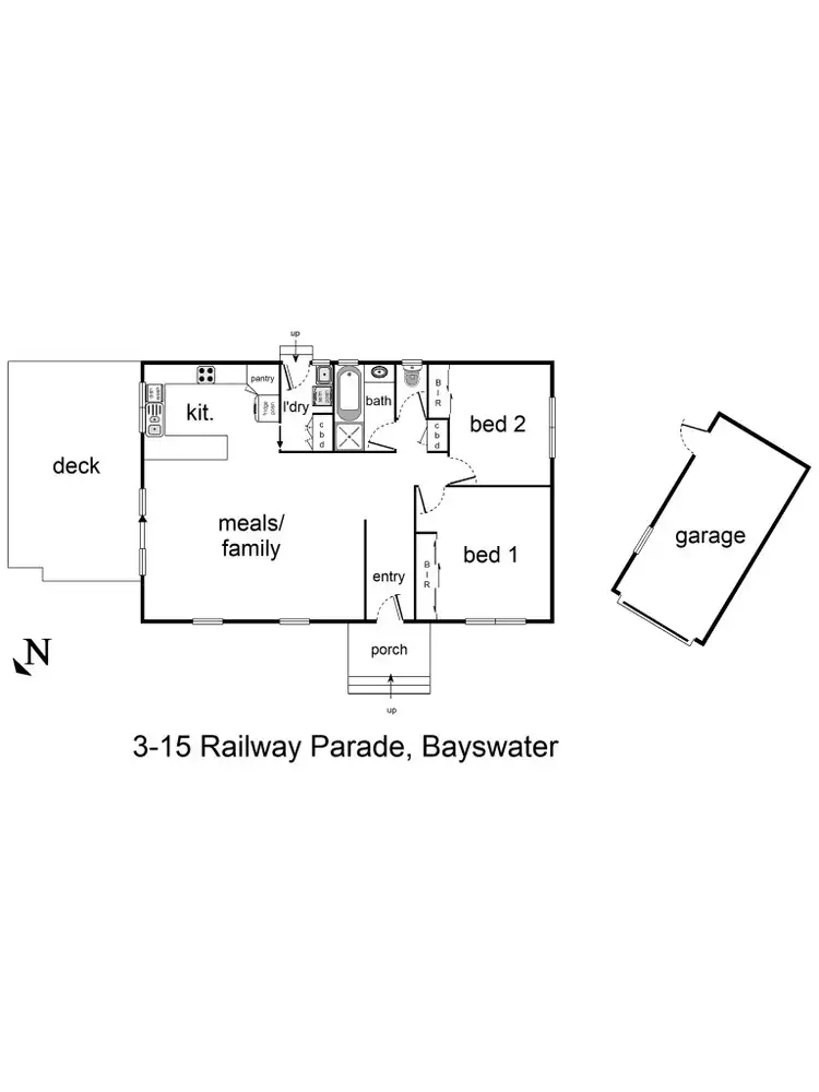 Floorplan of Homely unit listing, 3/15 Railway Parade, Bayswater VIC 3153