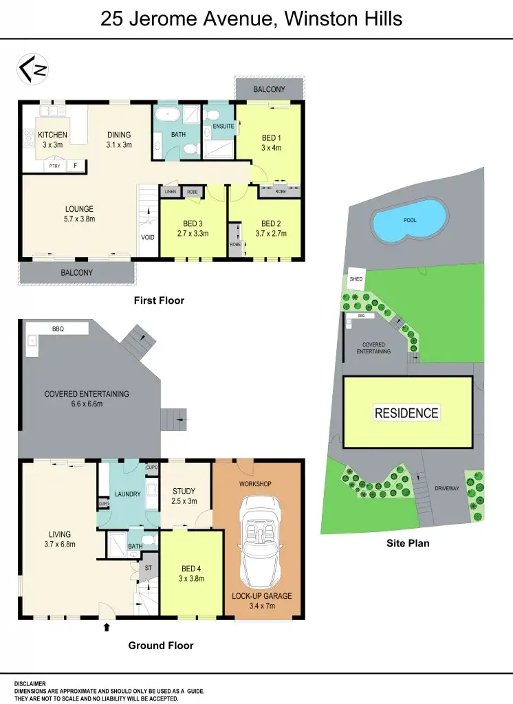 Floorplan of Homely house listing, 25 Jerome Ave, Winston Hills NSW 2153