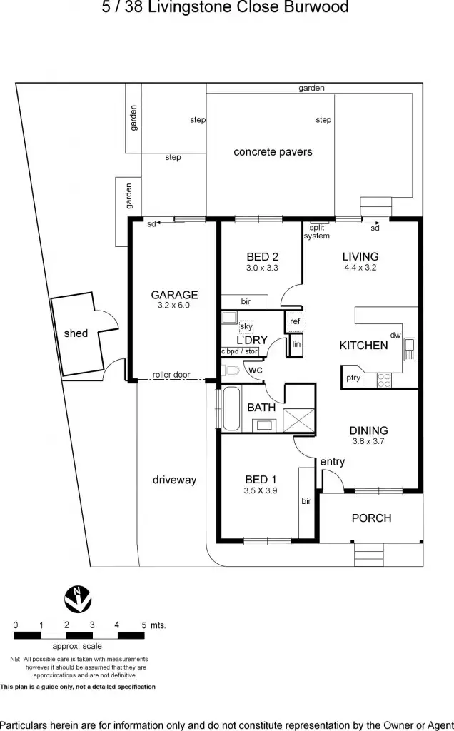 Floorplan of Homely house listing, 5/38 Livingstone Close, Burwood VIC 3125