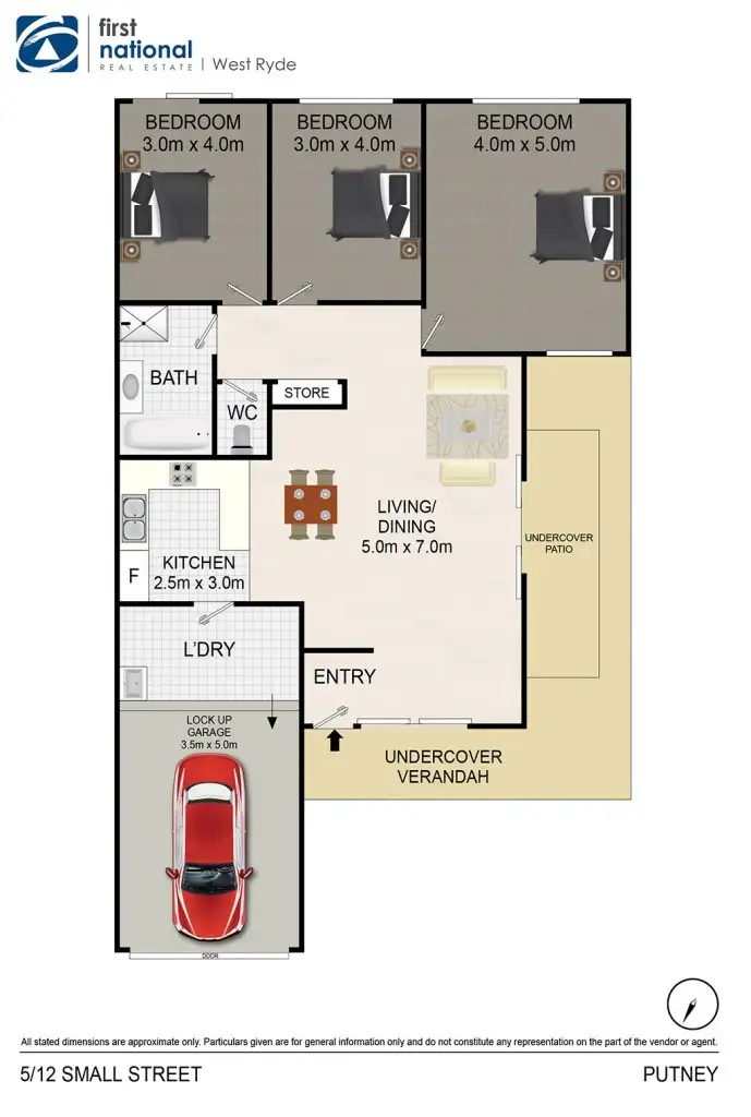 Floorplan of Homely villa listing, 5/12 Small Street, Putney NSW 2112