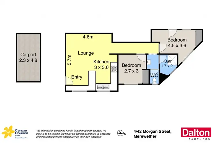 Floorplan of Homely unit listing, 4/42 Morgan Street, Merewether NSW 2291