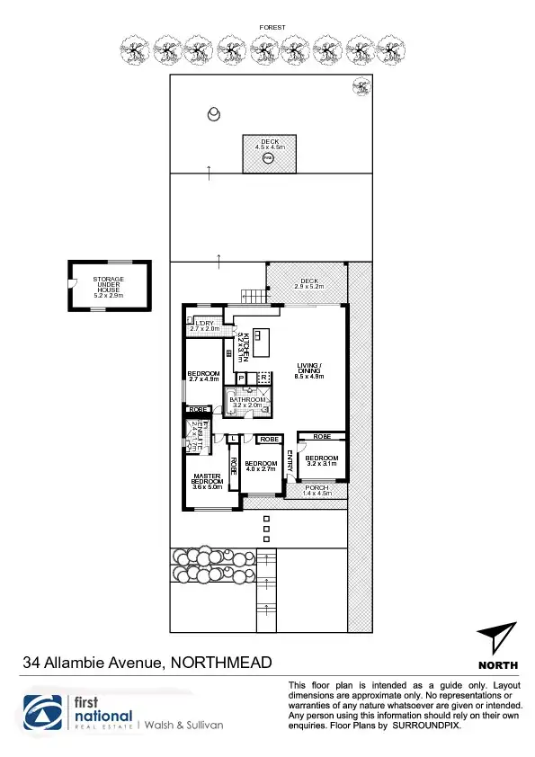 Floorplan of Homely house listing, 34 Allambie Ave, Northmead NSW 2152