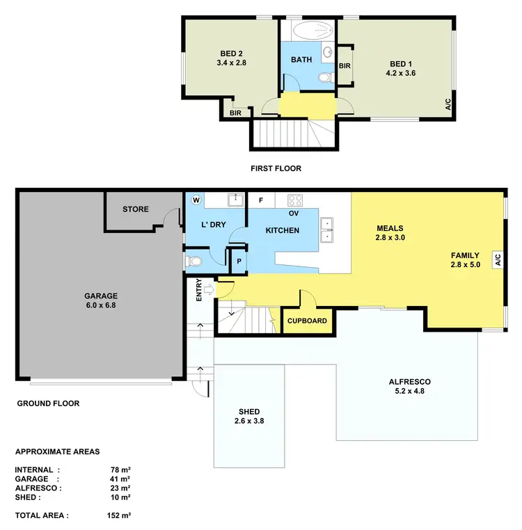 Floorplan of Homely townhouse listing, 21/42 Gillett Drive, Kardinya WA 6163