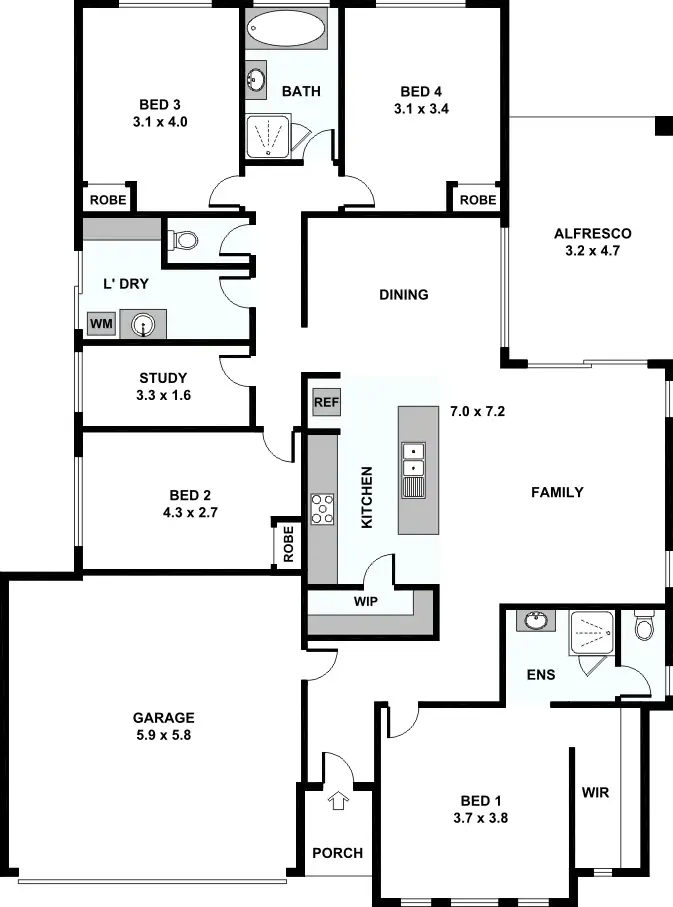 Floorplan of Homely house listing, 24 Macadamia Loop, Piara Waters WA 6112