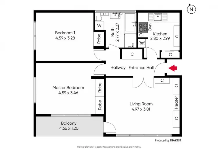 Floorplan of Homely apartment listing, 15/7 Wattletree Road, Armadale VIC 3143