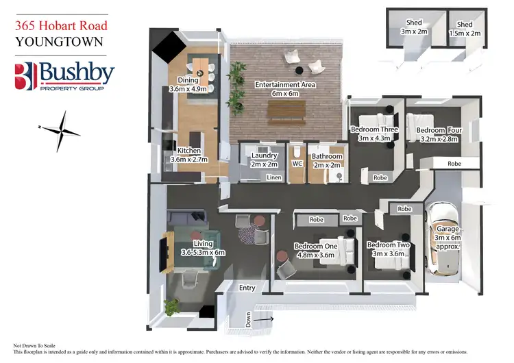 Floorplan of Homely house listing, 365 Hobart Road, Youngtown TAS 7249