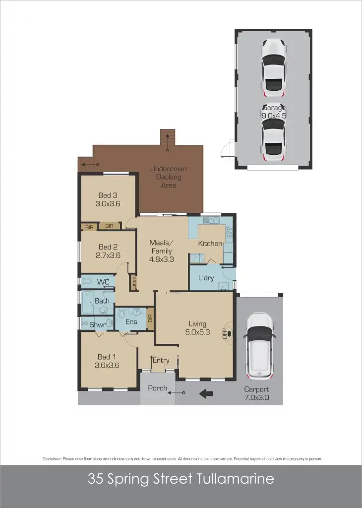 Floorplan of Homely house listing, 35 Spring Street, Tullamarine VIC 3043