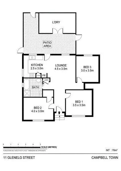 Floorplan of Homely house listing, 11 Glenelg Street, Campbell Town TAS 7210