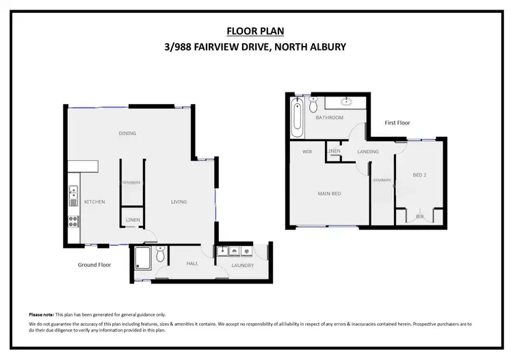 Floorplan of Homely unit listing, 3/988 Fairview Drive, North Albury NSW 2640