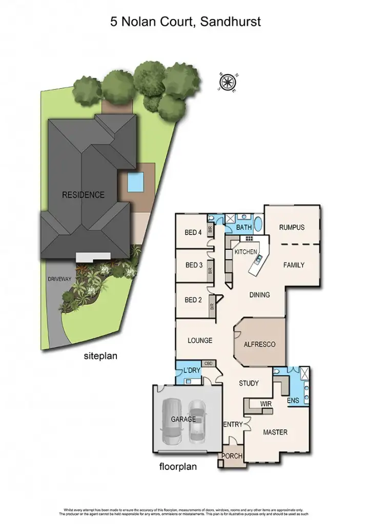 Floorplan of Homely house listing, 5 Nolan Court, Sandhurst VIC 3977