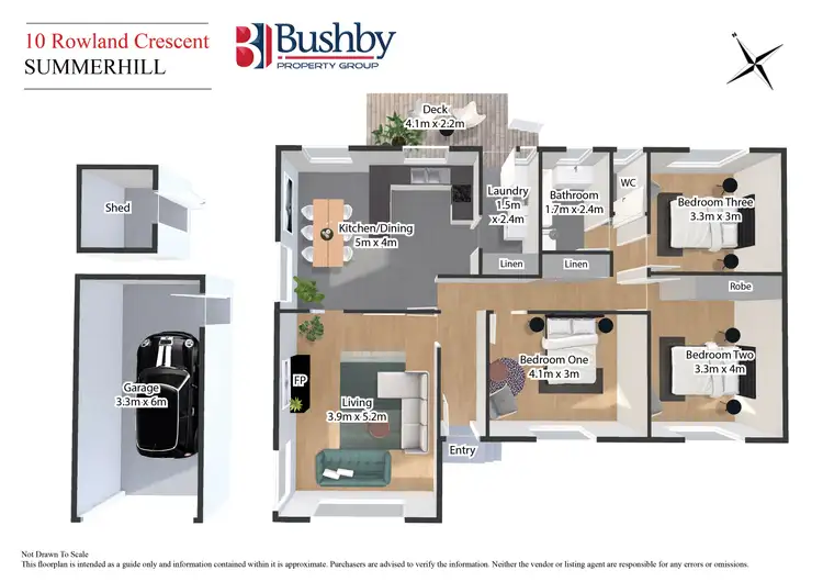 Floorplan of Homely house listing, 10 Rowland Crescent, Summerhill TAS 7250