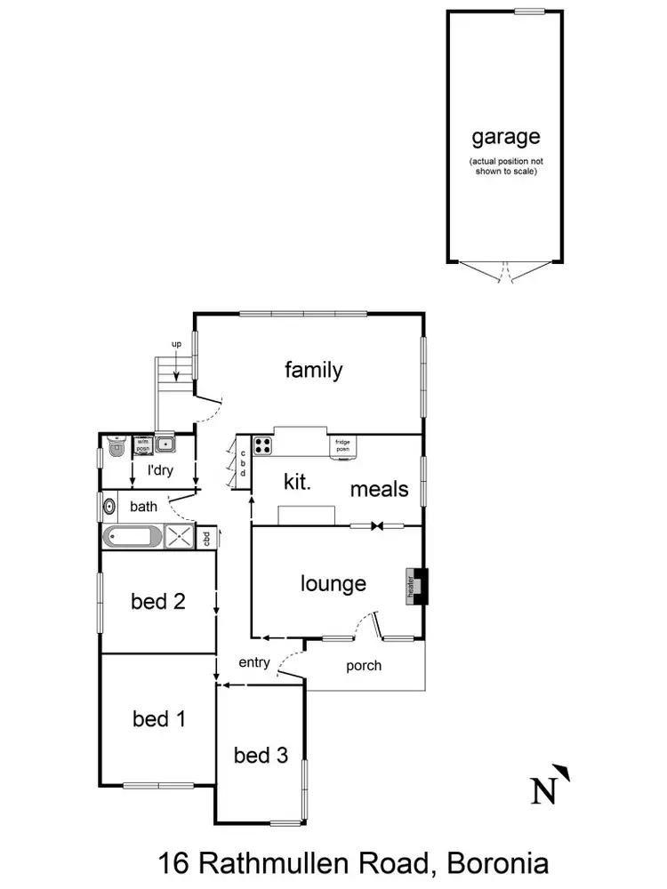 Floorplan of Homely house listing, 16 Rathmullen Road, Boronia VIC 3155