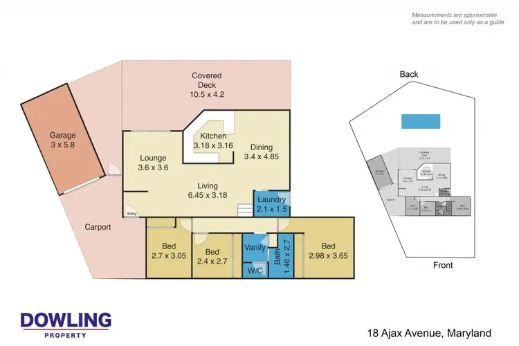 Floorplan of Homely house listing, 18 Ajax Avenue, Maryland NSW 2287