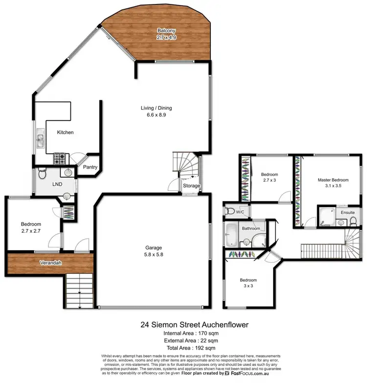 Floorplan of Homely house listing, 24 Siemon St, Auchenflower QLD 4066