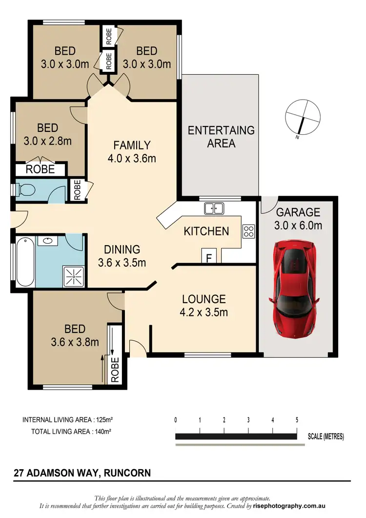 Floorplan of Homely house listing, 27 Adamson Way, Runcorn QLD 4113