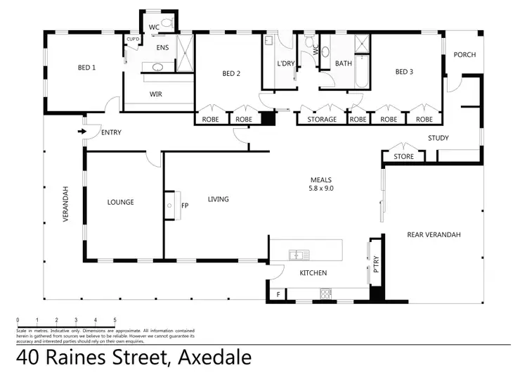 Floorplan of Homely house listing, 40 Raines Street, Axedale VIC 3551