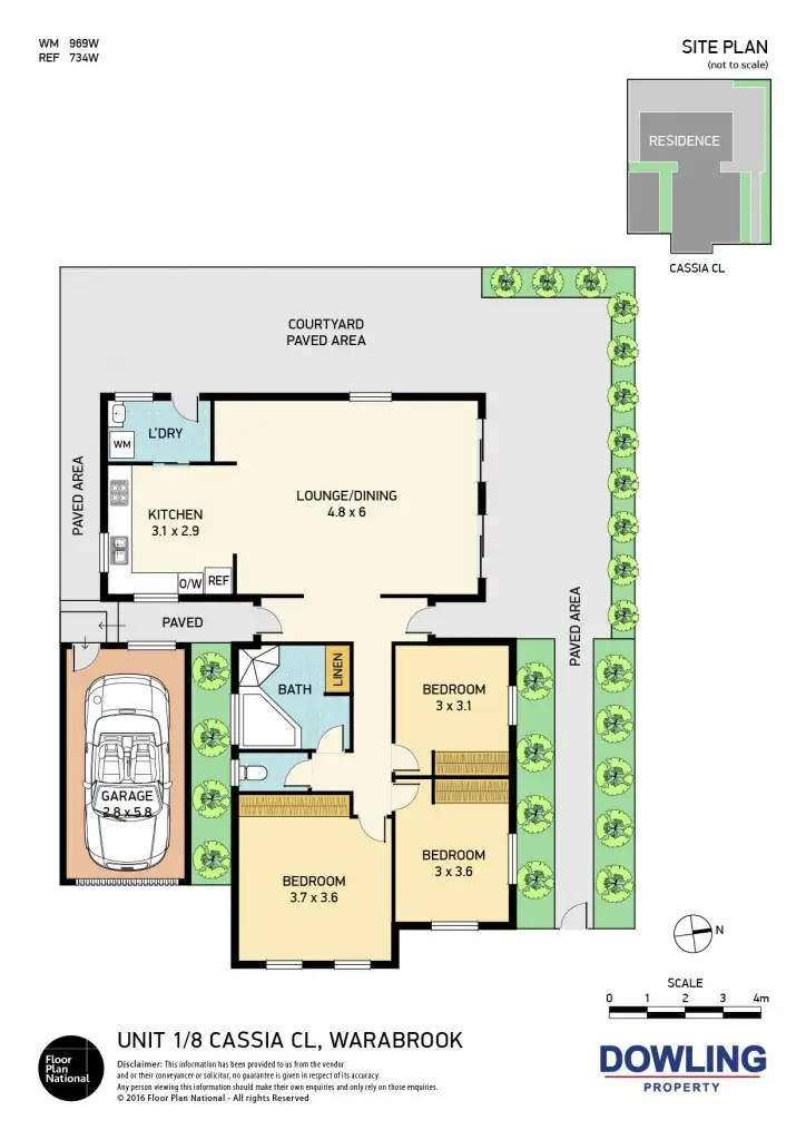 Floorplan of Homely house listing, 1/8 Cassia Close, Warabrook NSW 2304