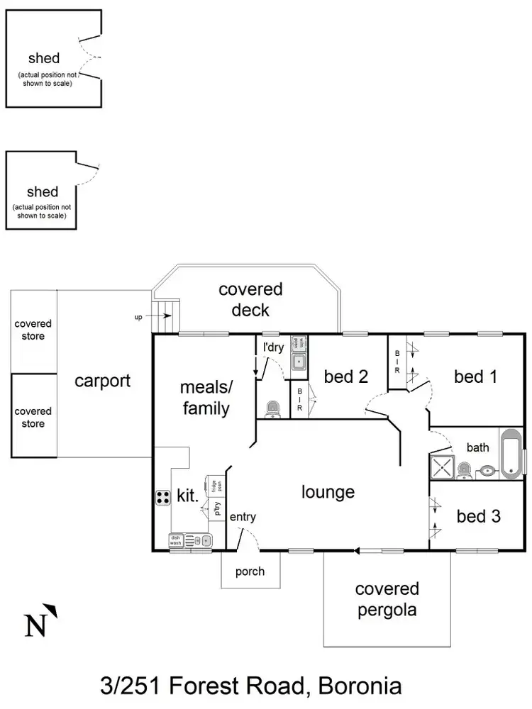 Floorplan of Homely unit listing, 3/251 Forest Road, Boronia VIC 3155