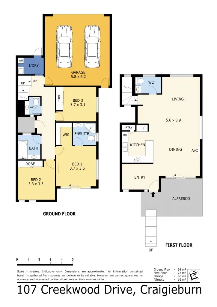 Floorplan of Homely house listing, 107 Creekwood Drive, Craigieburn VIC 3064