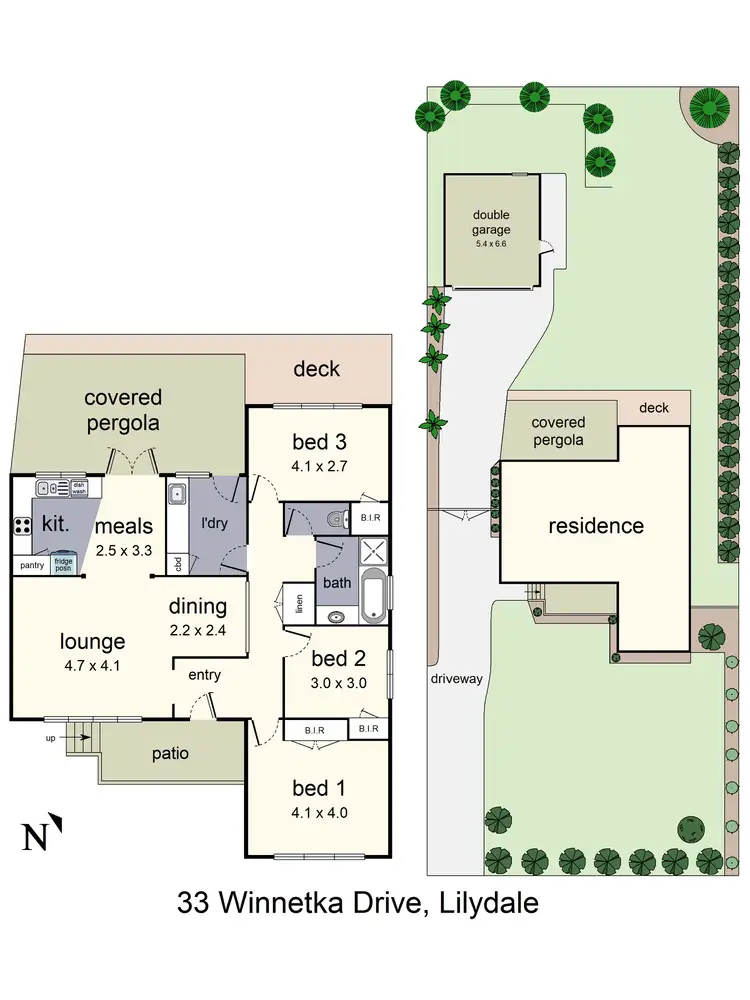Floorplan of Homely house listing, 33 Winnetka Drive, Lilydale VIC 3140