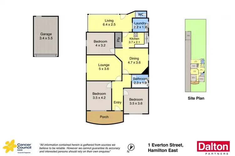 Floorplan of Homely house listing, 1 Everton Street, Hamilton East NSW 2303