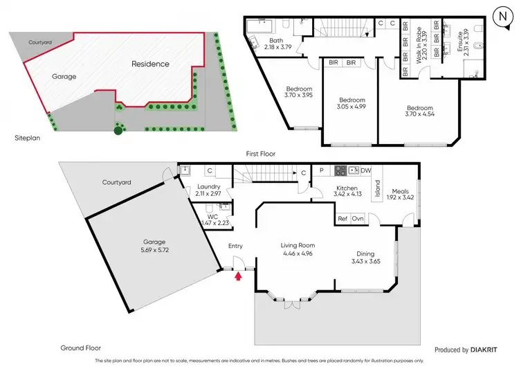 Floorplan of Homely townhouse listing, 3/12 Lambert Road, Toorak VIC 3142