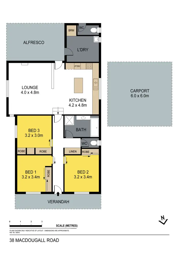Floorplan of Homely house listing, 38 MacDougall Road, Golden Square VIC 3555