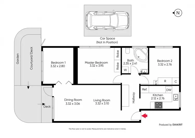 Floorplan of Homely apartment listing, 2/386 Toorak Road, South Yarra VIC 3141