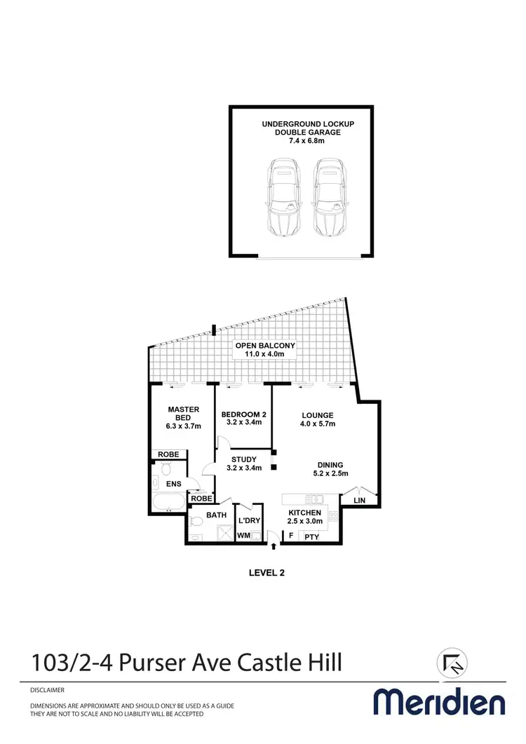 Floorplan of Homely apartment listing, 103/2-4 Purser Ave, Castle Hill NSW 2154