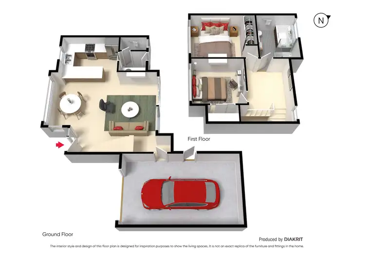 Floorplan of Homely townhouse listing, 2/85 Bowes Avenue, Airport West VIC 3042