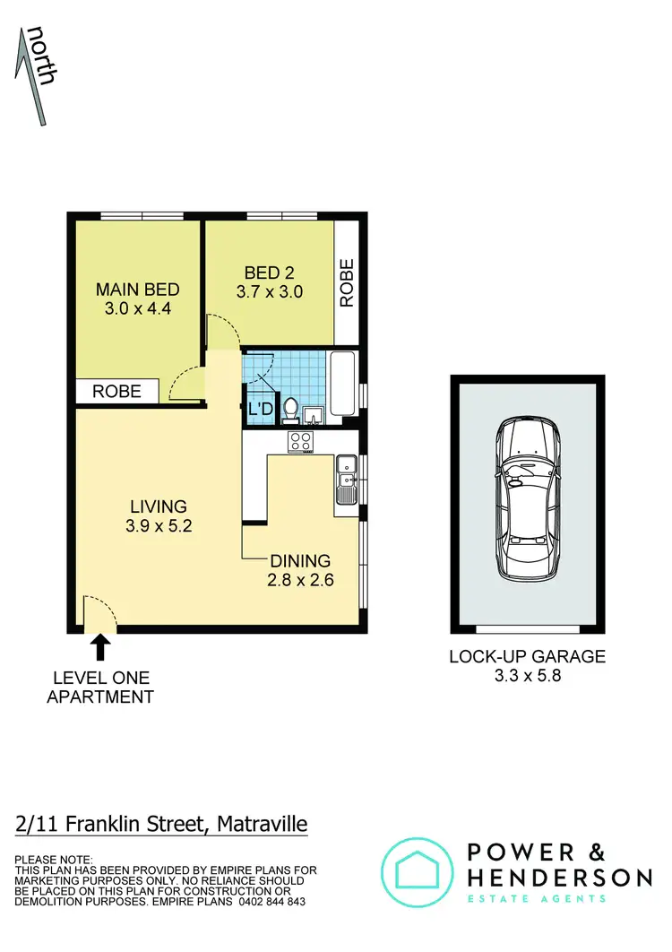Floorplan of Homely unit listing, 2/11 Franklin Street, Matraville NSW 2036