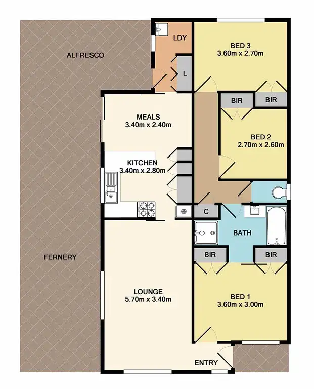 Floorplan of Homely house listing, 12A Walnut Street, Whittlesea VIC 3757
