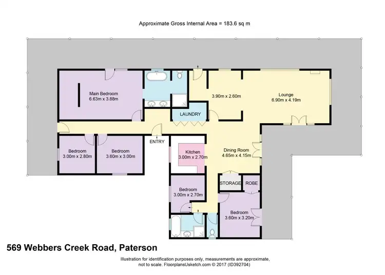 Floorplan of Homely house listing, 569 Webbers Creek Road, Paterson NSW 2421