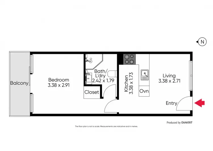 Floorplan of Homely apartment listing, 208/36 Darling Street, South Yarra VIC 3141