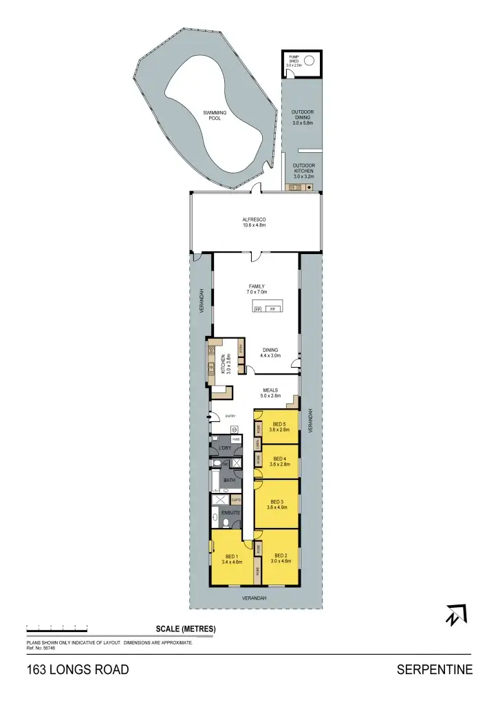 Floorplan of Homely house listing, 163 Longs Road, Serpentine VIC 3517